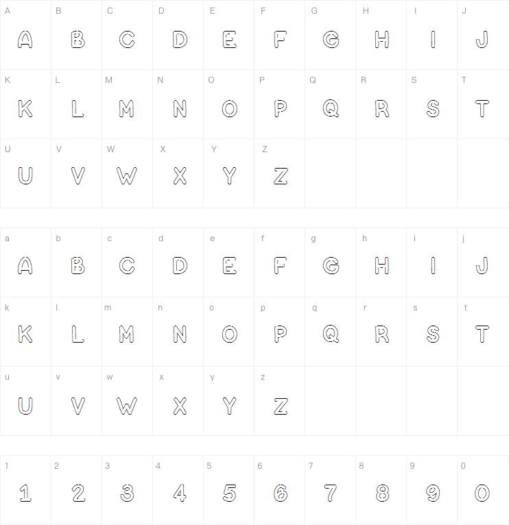 Bubble Letters字体