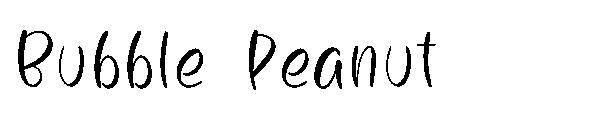 Bubble Peanut字体