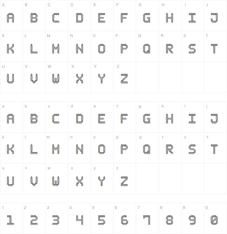 Bubble Pixel-7字体