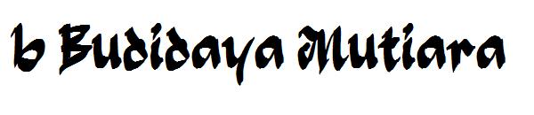 b Budidaya Mutiara字体