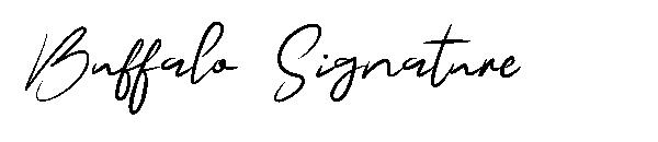 Buffalo Signature字体