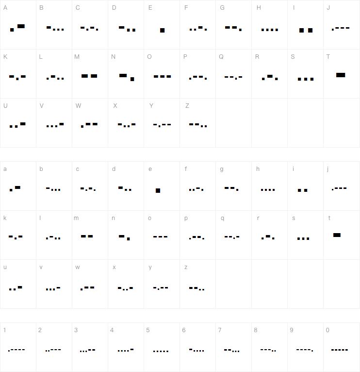 BukanMorse One字体