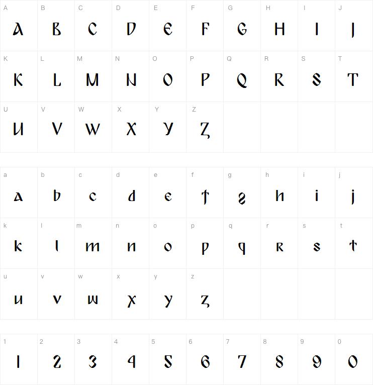 Bulgaria Moderna V3字体