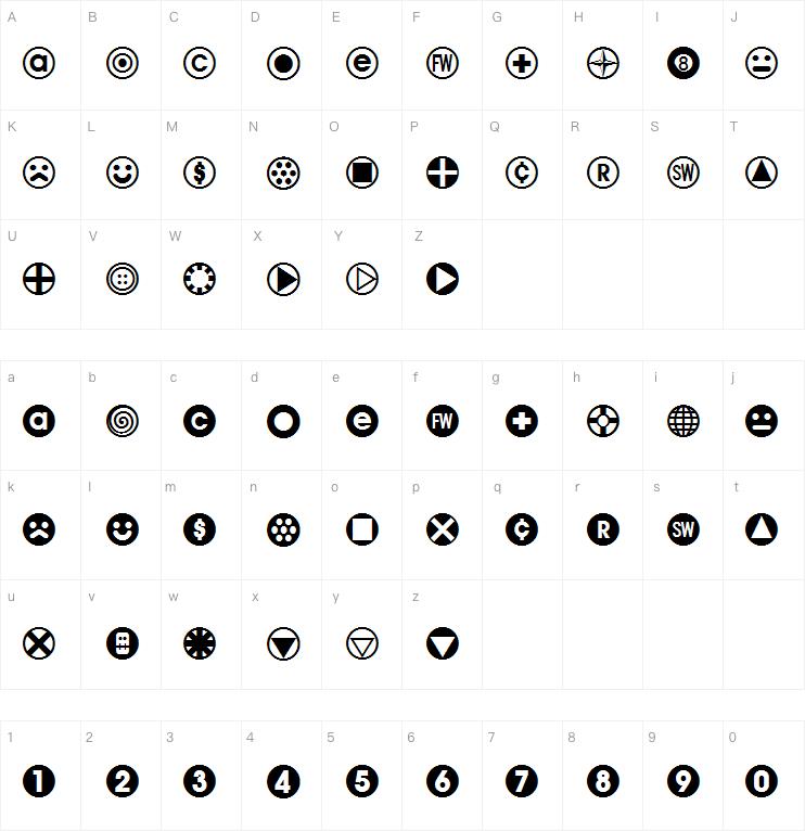 BulletBalls AOE字体