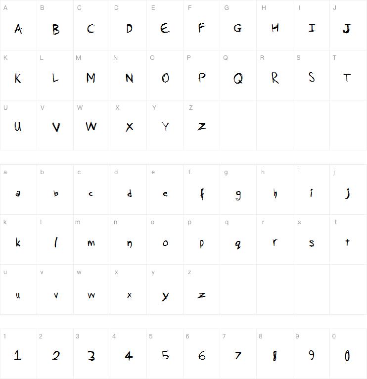 Burnt Scratches字体