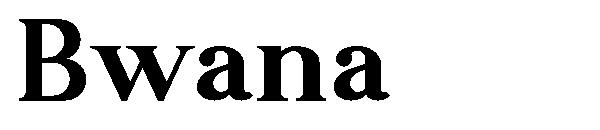 Bwana字体