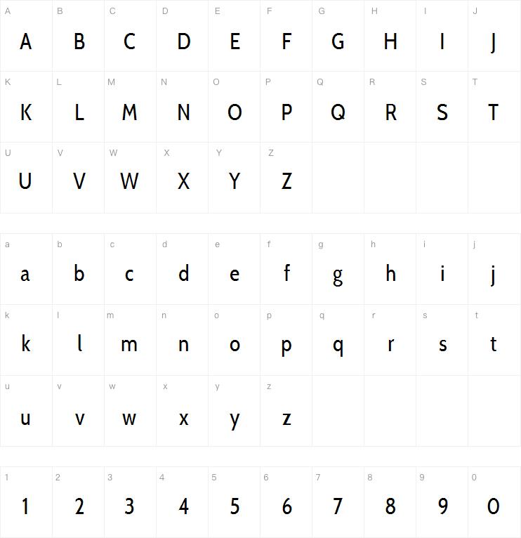 Cabin Condensed字体