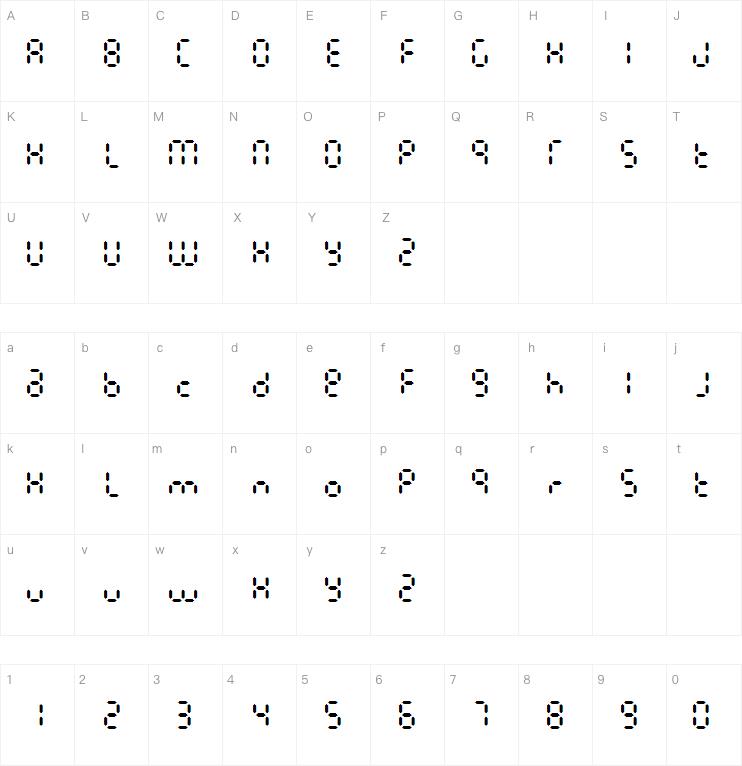 Calculatrix 7字体