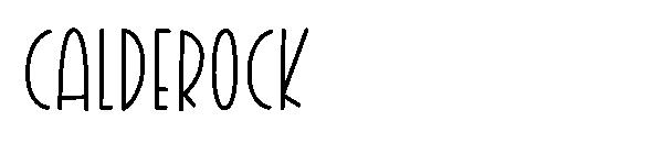 Calderock字体