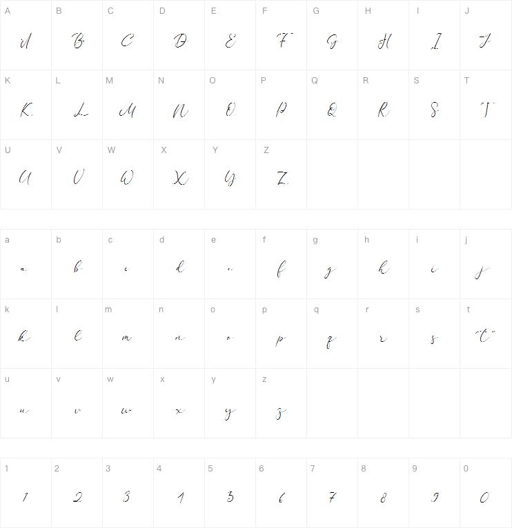 California Signature字体