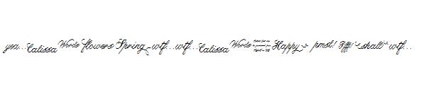 Calissa Words字体