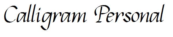 Calligram Personal字体