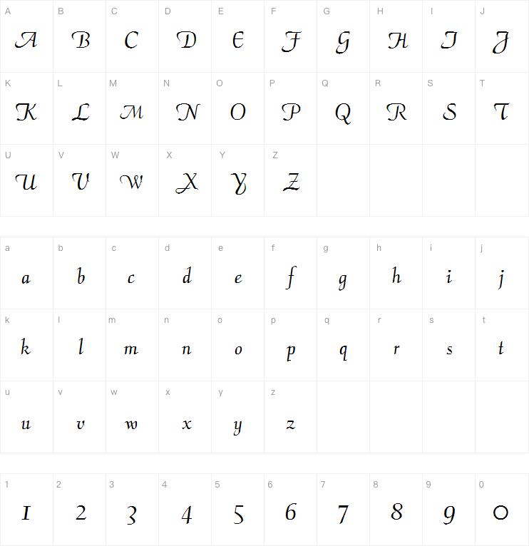 CalligraphyFLF字体