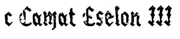 c Camat Eselon III字体