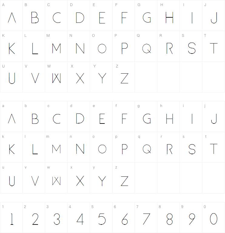 Cambai Minimalist字体
