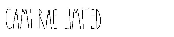 Cami Rae limited字体