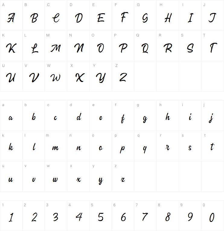 Capenhood Hand Letter字体