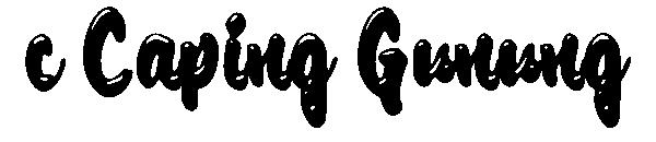 c Caping Gunung字体