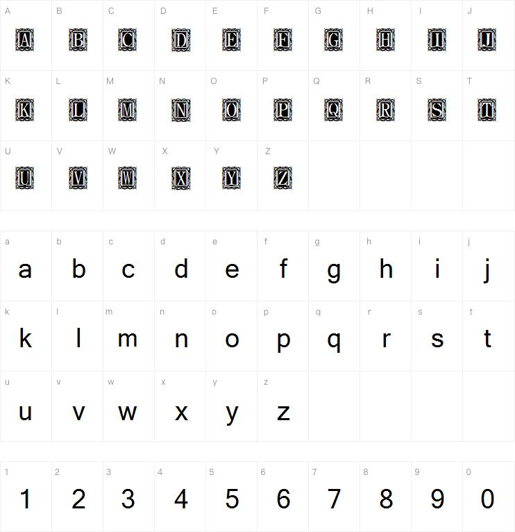 Capitular Moldurada字体
