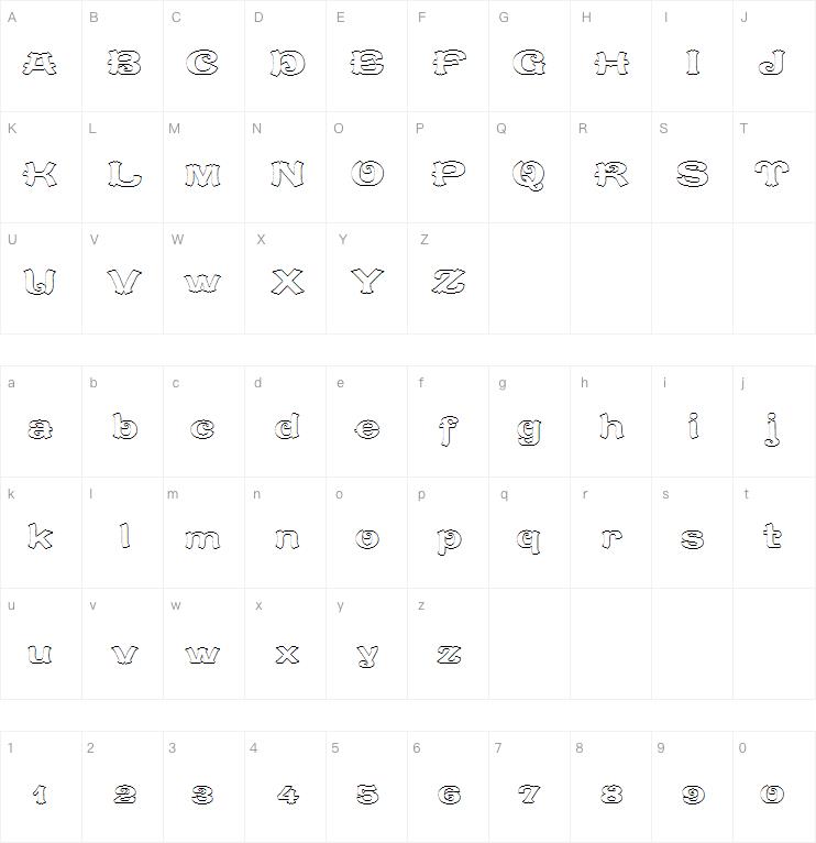 CaractereDoublet字体