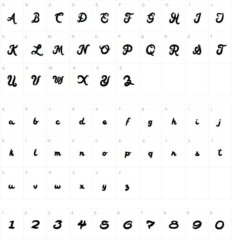 Carmela Script字体