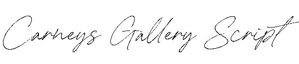 Carneys Gallery Script字体