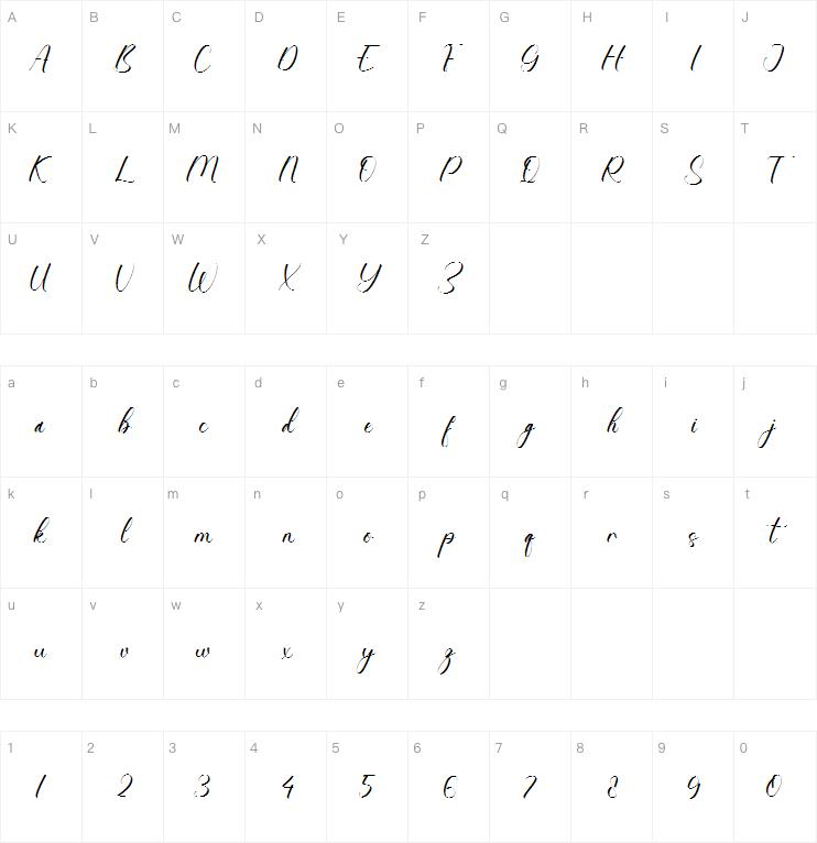 Carolina Francesca字体