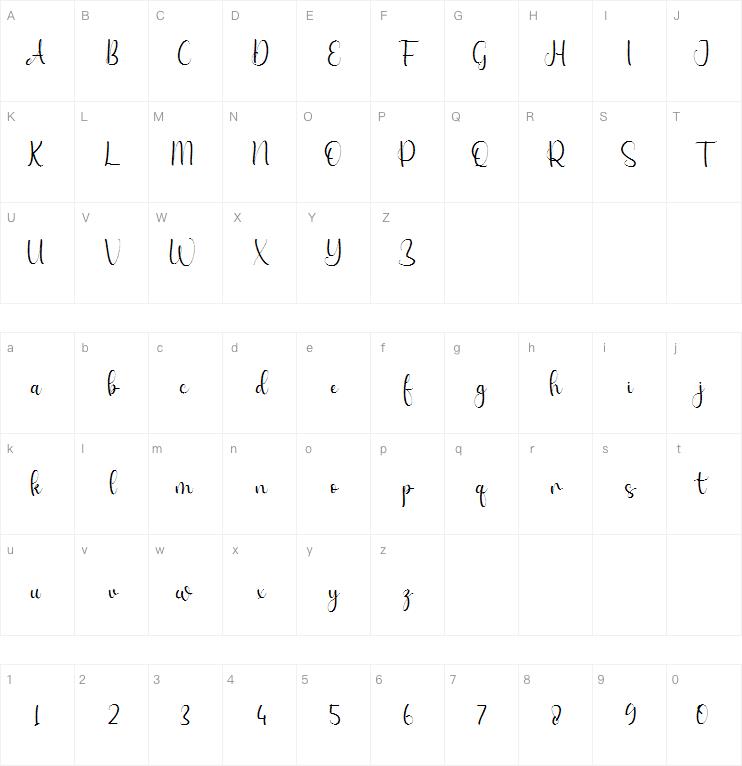 Caroline Churchill字体