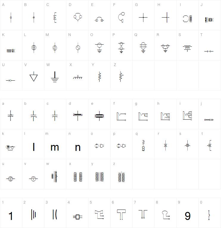 Carr Electronic Dingbats字体