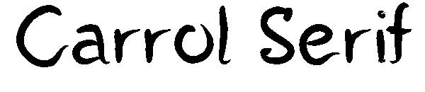 Carrol Serif字体