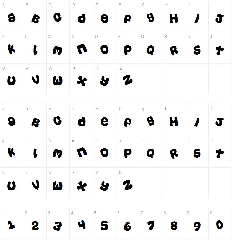 Casual Tossed字体