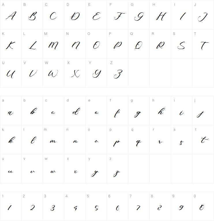 Cataleya Maddison字体