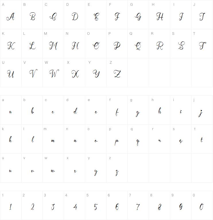 Cathrina Belisha字体