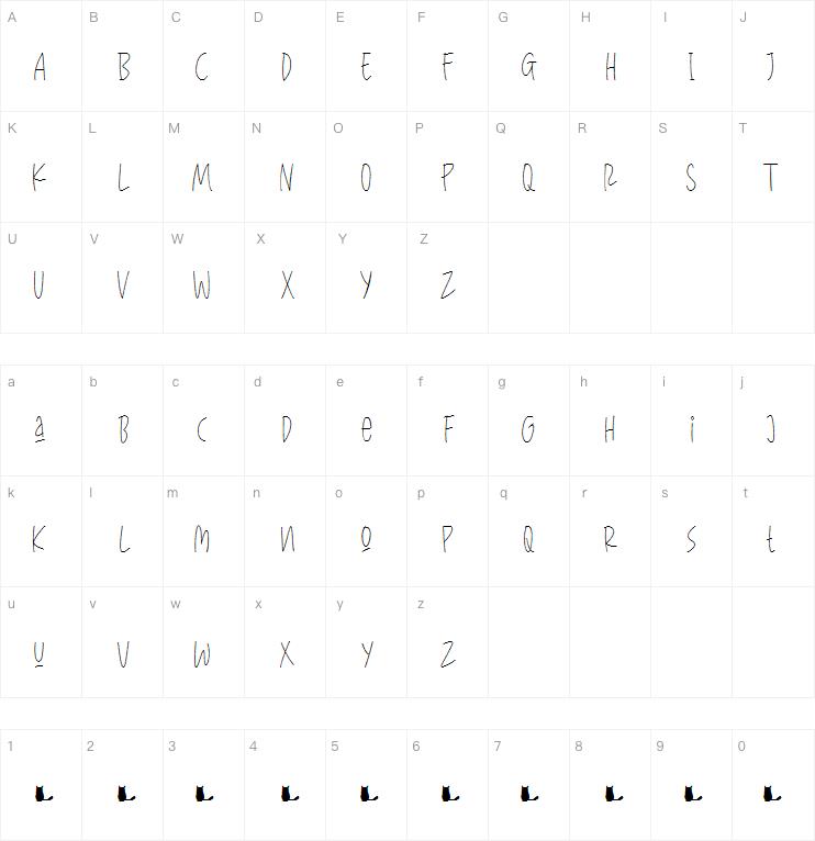 Catty Lines字体
