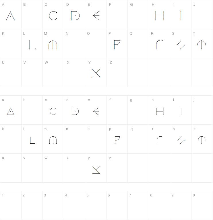 CELESTIAL MALACHIM字体