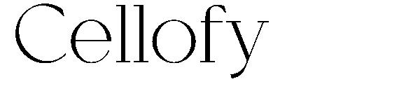 Cellofy字体