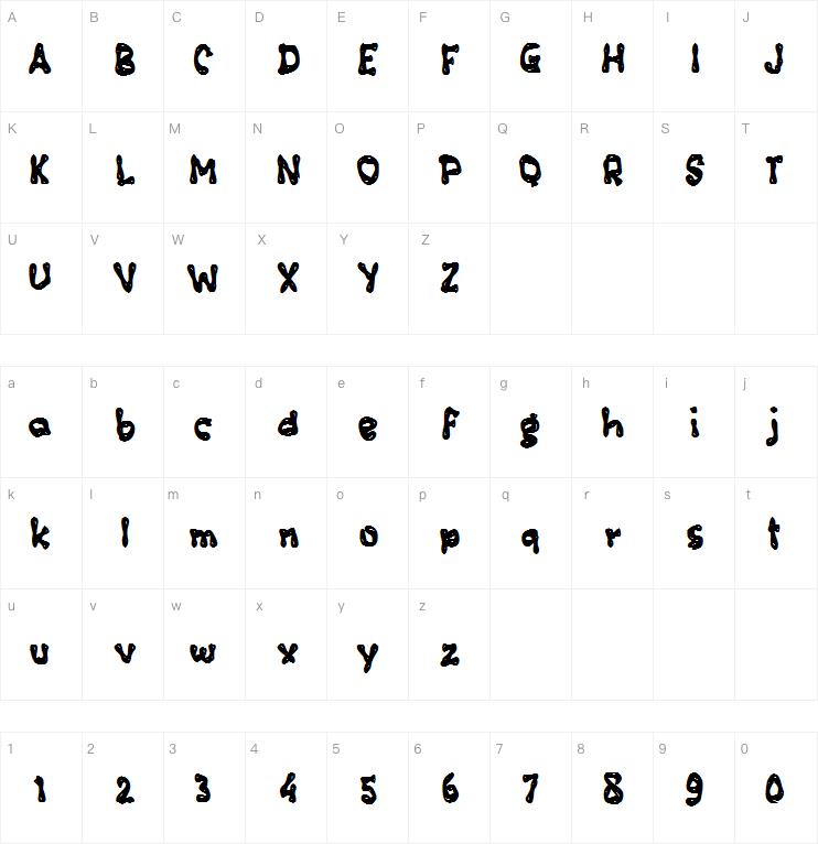c Cendol Dawet字体
