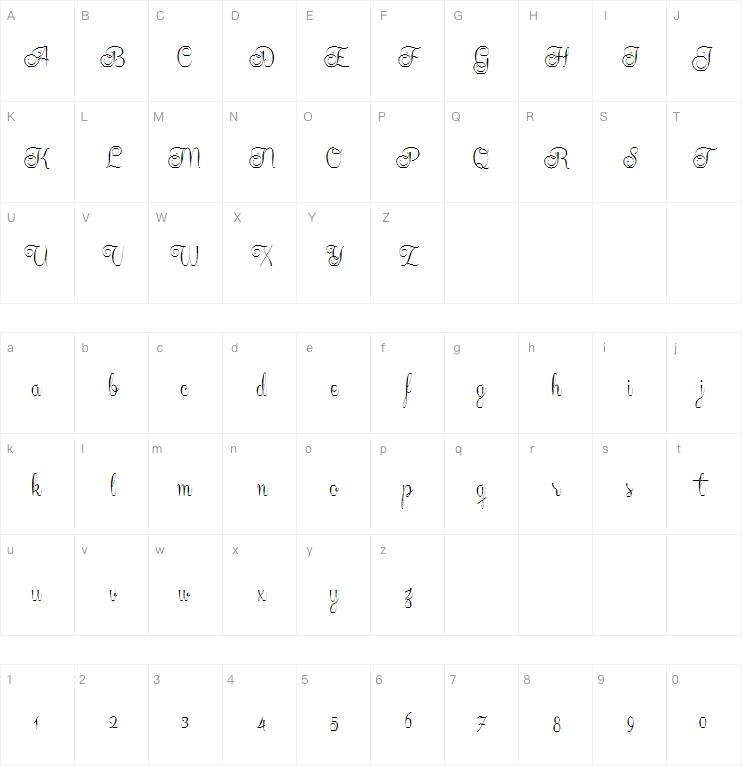 Centeria Script字体