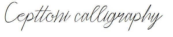 Cepttoni calligraphy