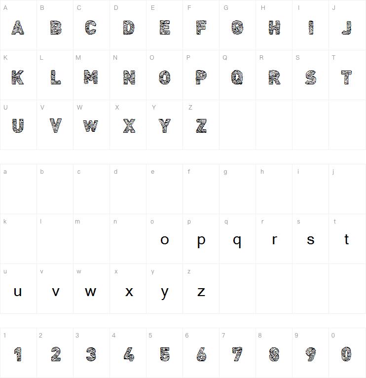 CF Civilisation Maya字体