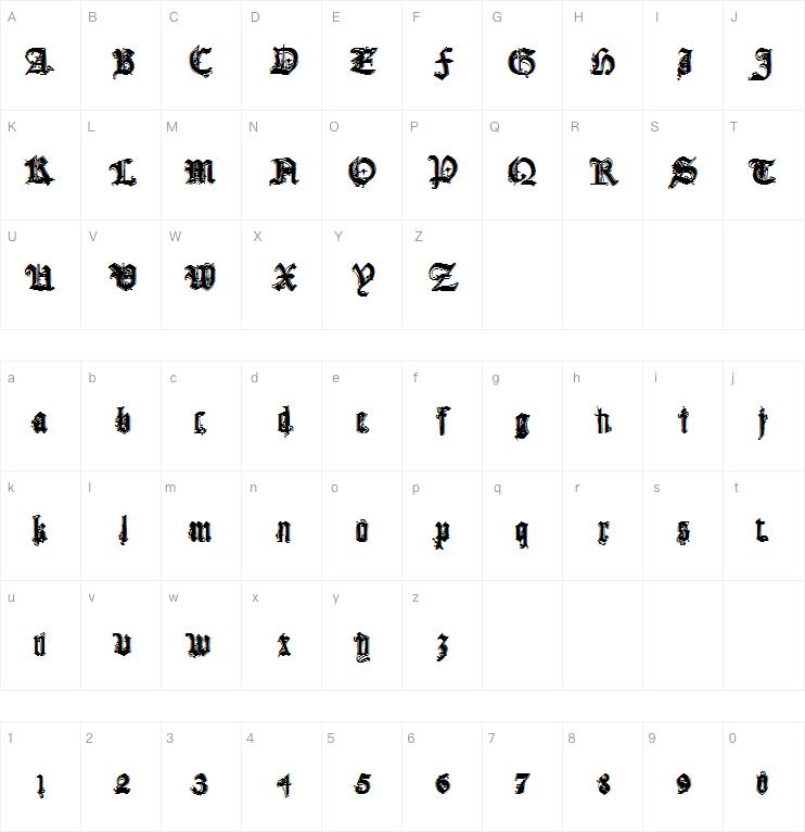 CF Gothika字体