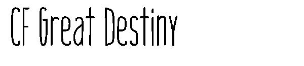 CF Great Destiny字体