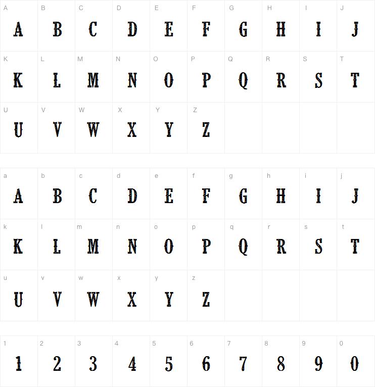 CF Klondike字体