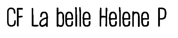 CF La belle Helene P字体