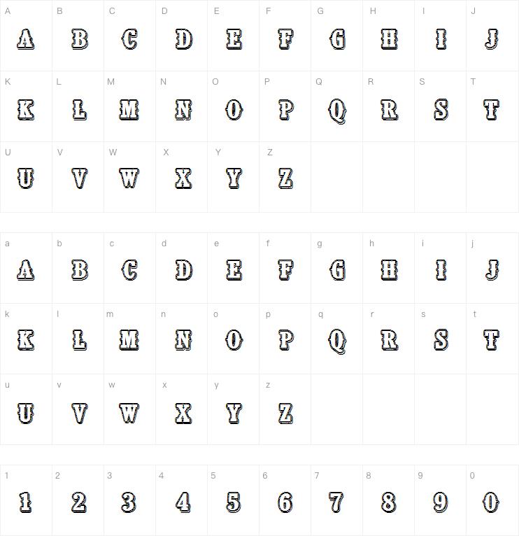 CF Le grand cirque字体