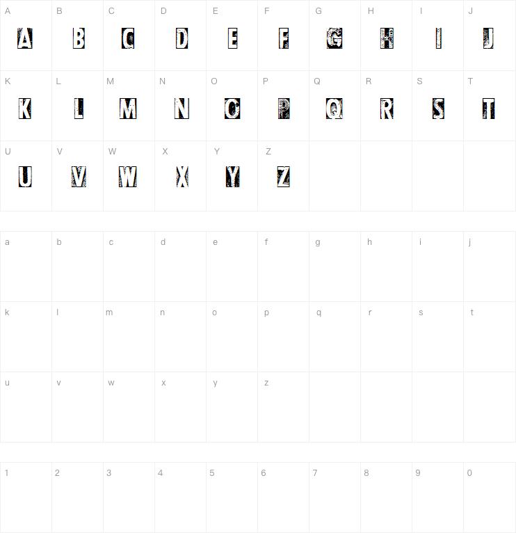 CF Letterpress Type字体