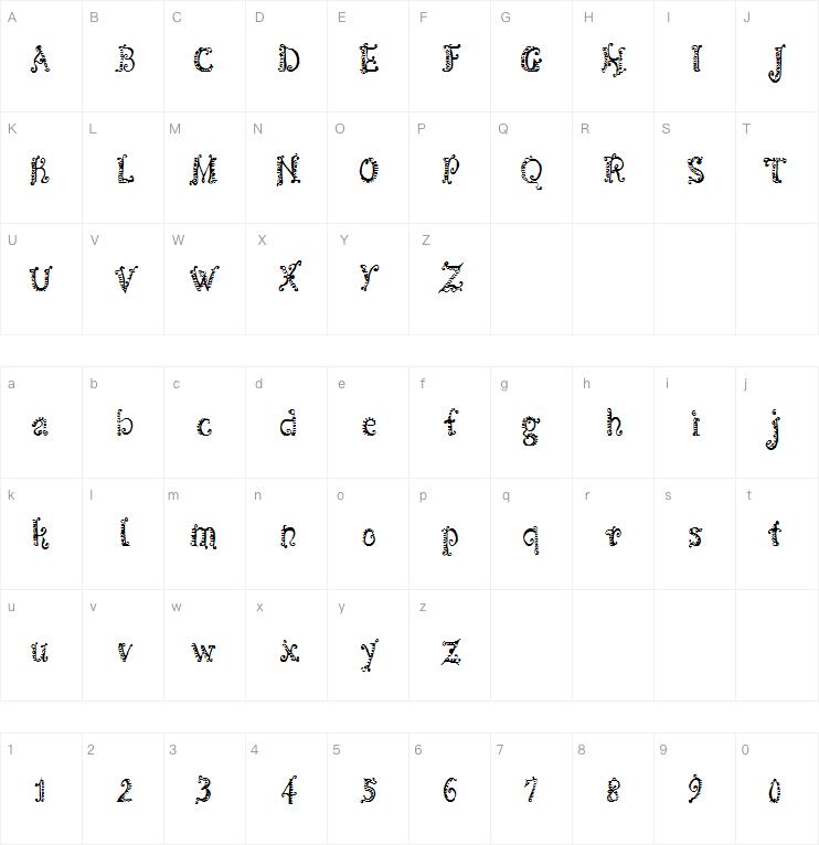 CF Spirality字体