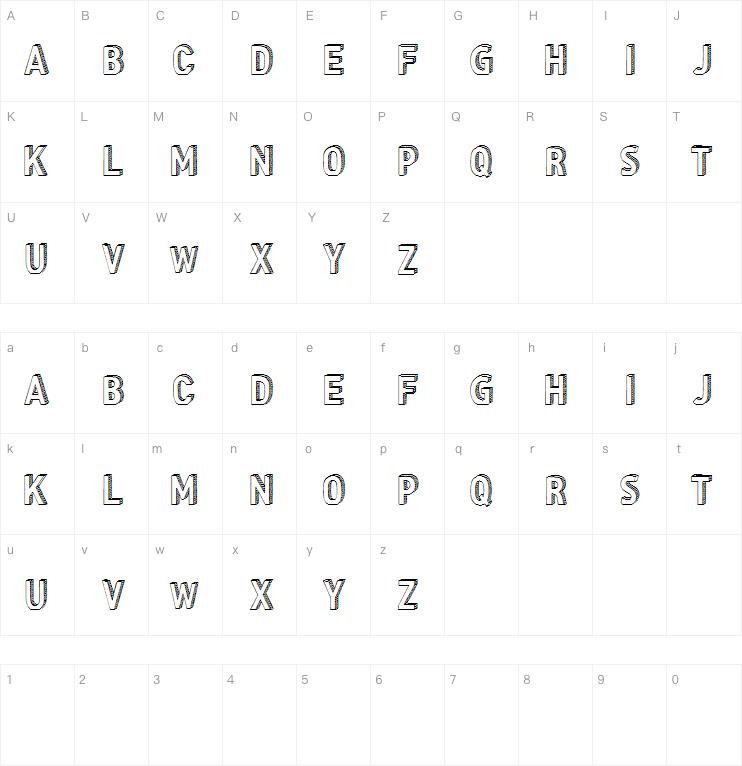 CF Three Dimensions字体