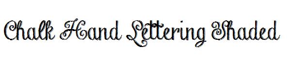 Chalk Hand Lettering Shaded字体