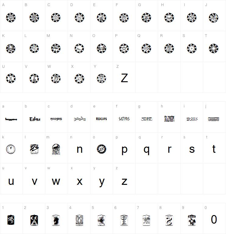 Changeling Dingbats字体